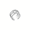 Les Georgettes Losange ring 12 mm Silver finish