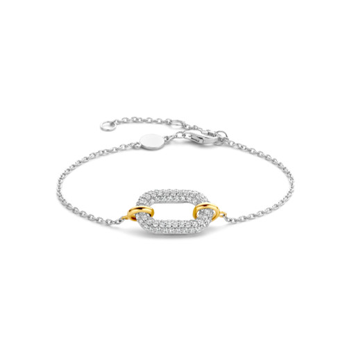 TI SENTO - Milano gold-plated silver pave bracelet