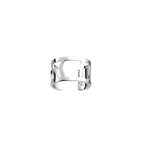 Les Georgettes Perroquet ring 12 mm Silver finish