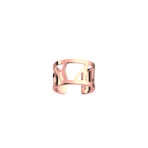 Les Georgettes Perroquet  ring 12 mm rose Gold finish