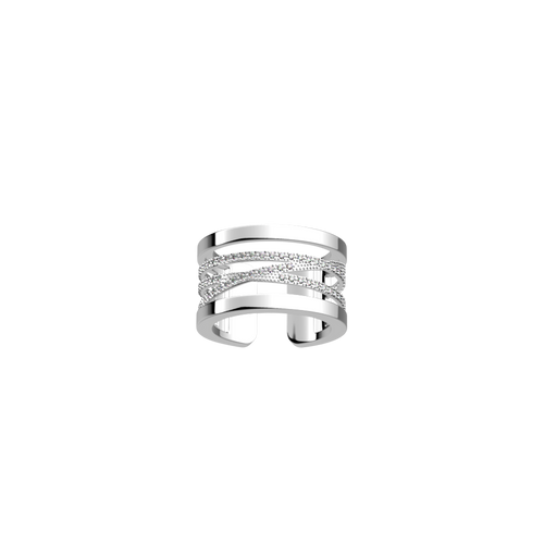 Les Georgettes Liens ring 12 mm Silver finish