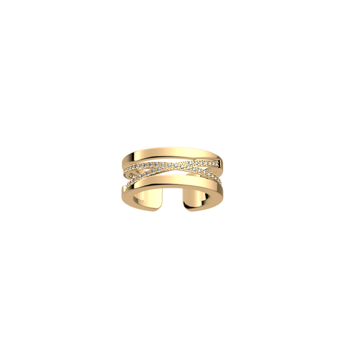 Les Georgettes Liens ring 8 mm Gold finish