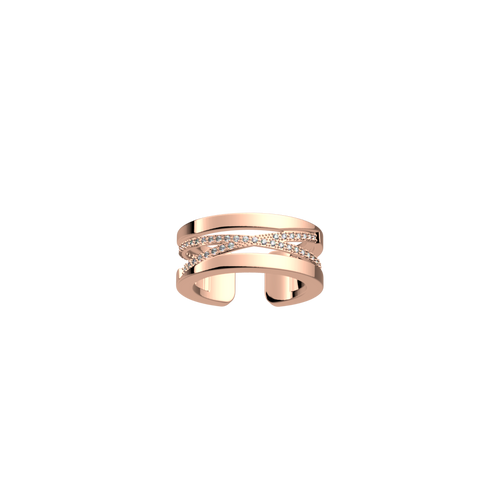 Les Georgettes Liens ring 8 mm Rose gold finish