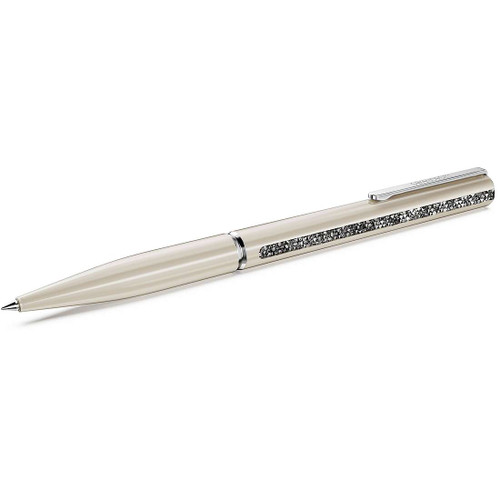 Swarovski Crystal Shimmer Glide ballpoint pen, Beige, Beige lacquered, Chrome plated