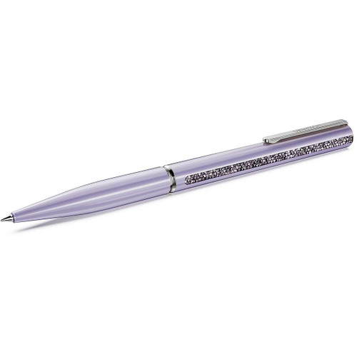 Swarovski Crystal Shimmer Glide ballpoint pen, Purple, Purple lacquered, Chrome plated