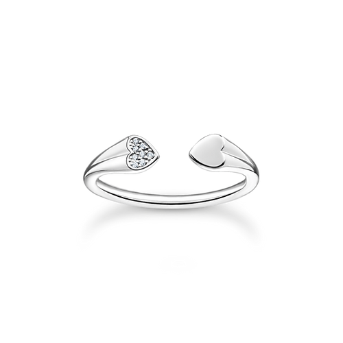 Thomas Sabo Ring with hearts silver